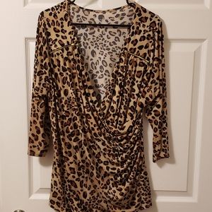 Lane Bryant Faux Wrap Top